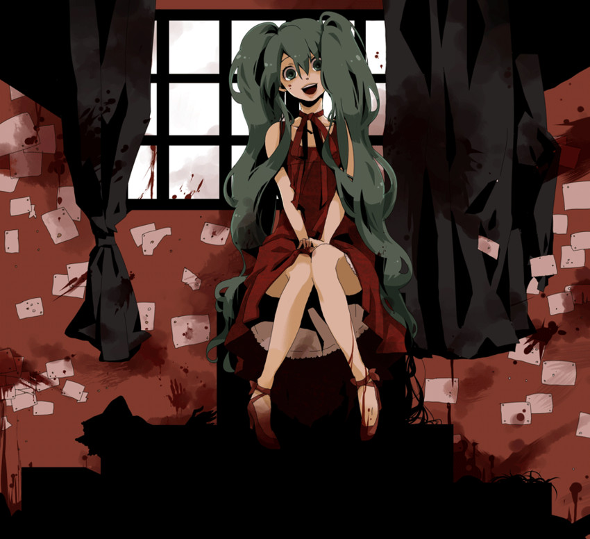 hatsune miku (vocaloid and 1 more) drawn by horiro