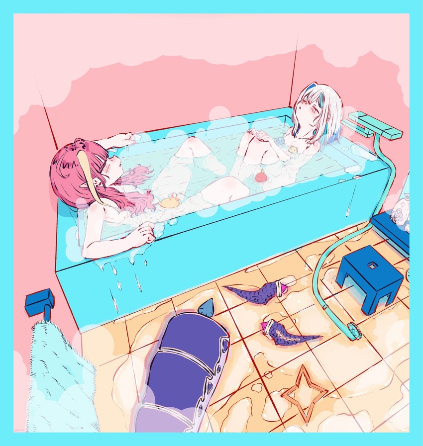 amane kanata, kiryu coco, subaru duck, and rosen-tai (hololive) drawn by ginzuchi