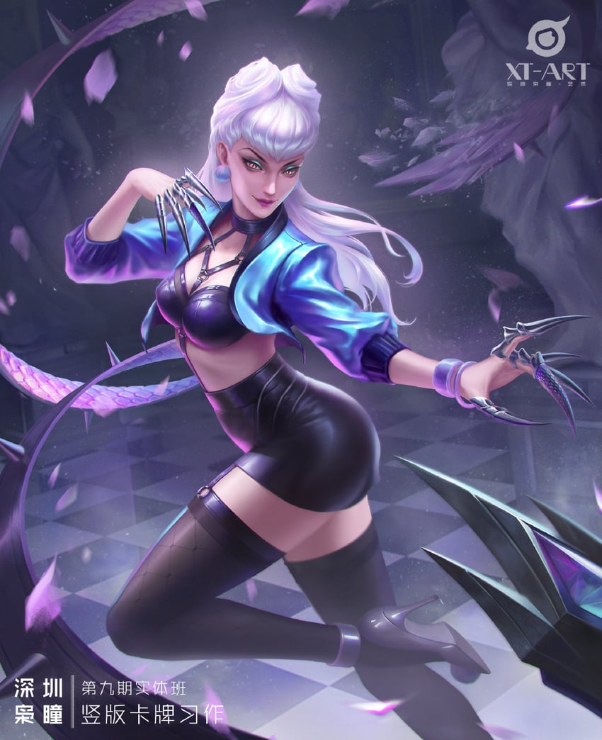 evelynn and k/da all out evelynn (league of legends) drawn by xt-art