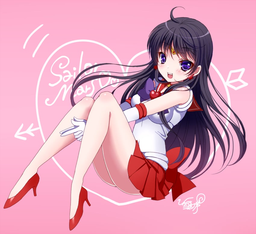hino rei and sailor mars (bishoujo senshi sailor moon) drawn by miskiss