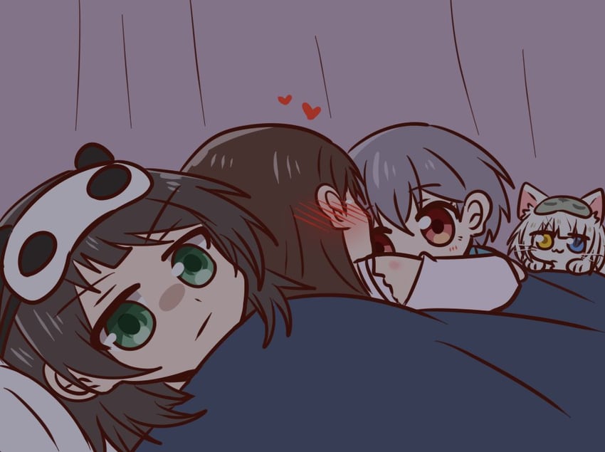 shiina taki, yahata umiri, takamatsu tomori, and kaname raana (bang dream! and 1 more) drawn by jx2_(jennyiq)