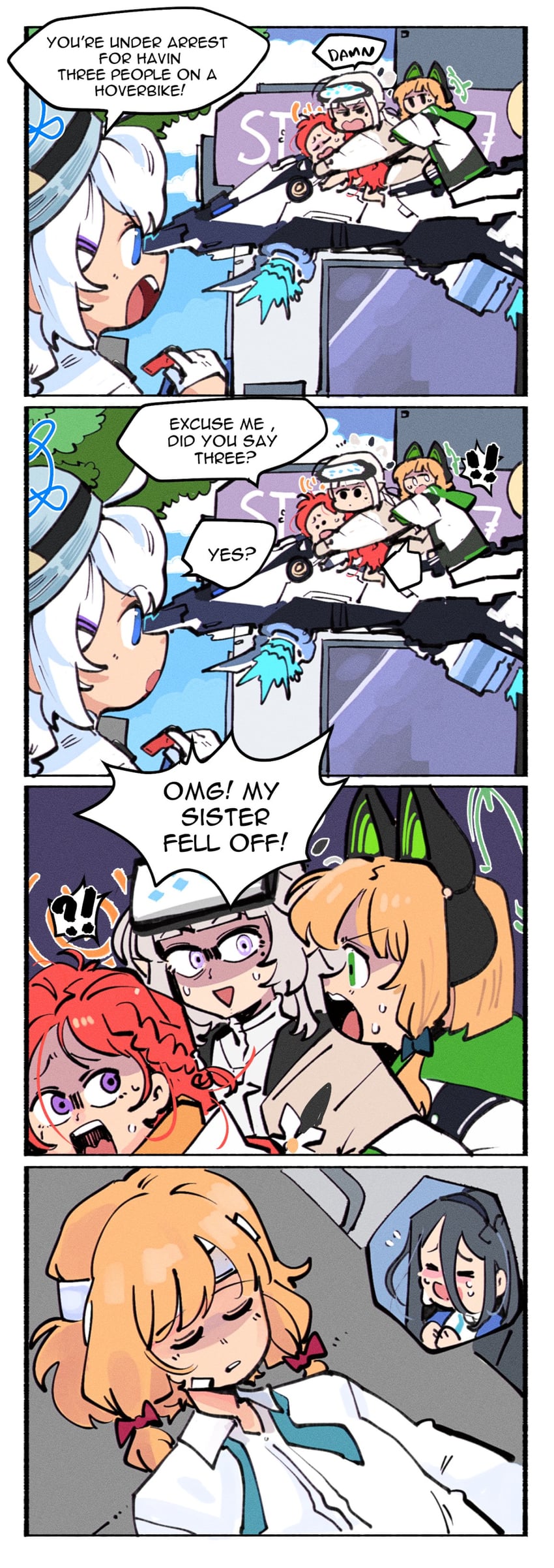 aris, momoi, midori, yuzu, himari, and 1 more (blue archive) drawn by kinzaibatsu91