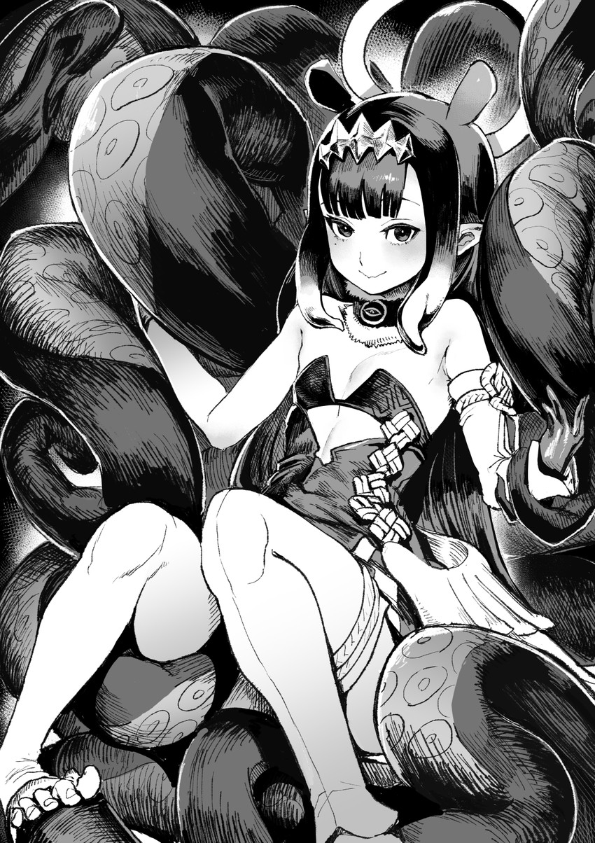 ninomae ina'nis (hololive and 1 more) drawn by ichiren_takushou