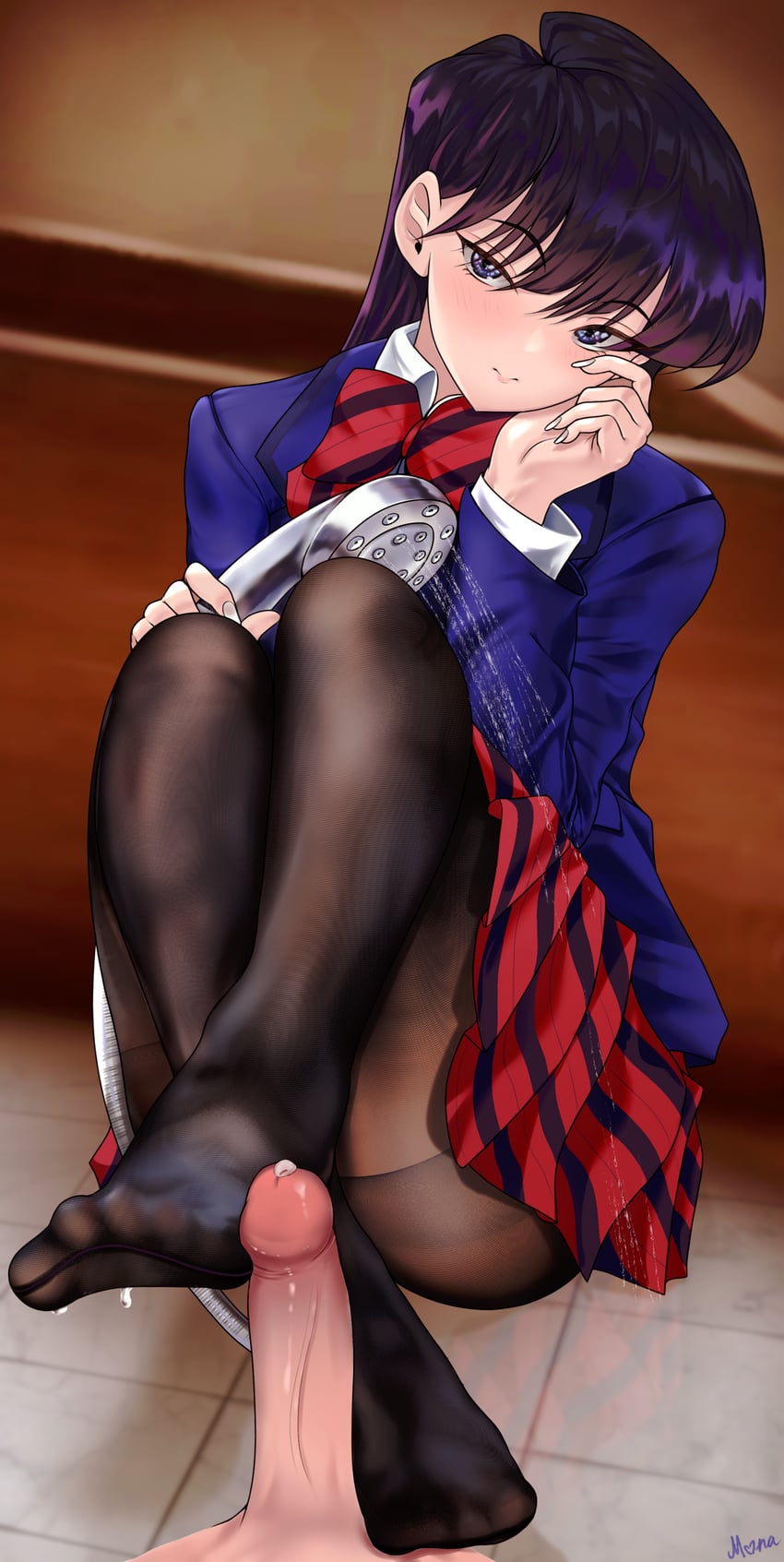 komi shouko (komi-san wa komyushou desu) drawn by drawfagmona