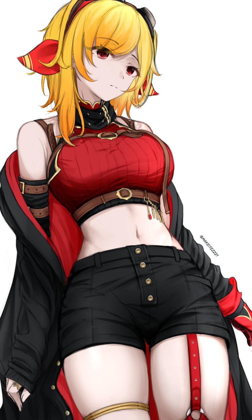 kaela kovalskia (hololive and 1 more) drawn by makeitezz21