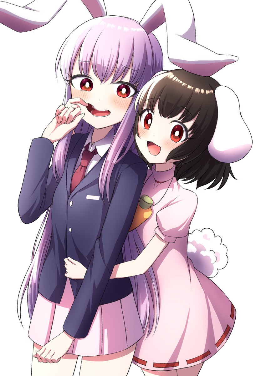 reisen udongein inaba and inaba tewi (touhou) drawn by tsukimirin