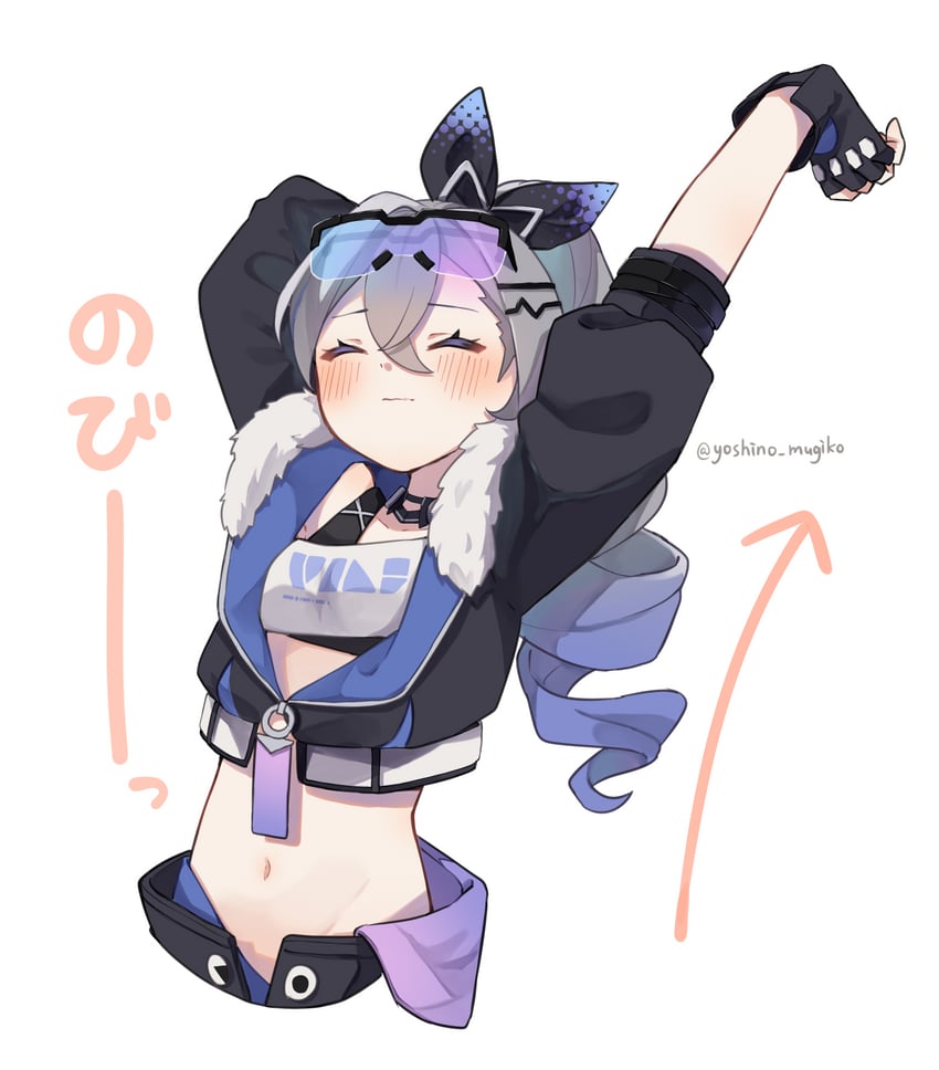 silver wolf (honkai and 1 more) drawn by yoshino_mugiko
