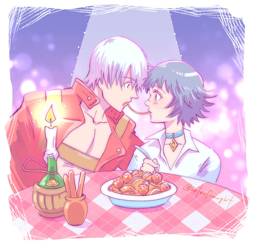 dante and lady (devil may cry and 2 more) drawn by allie_(united_f)