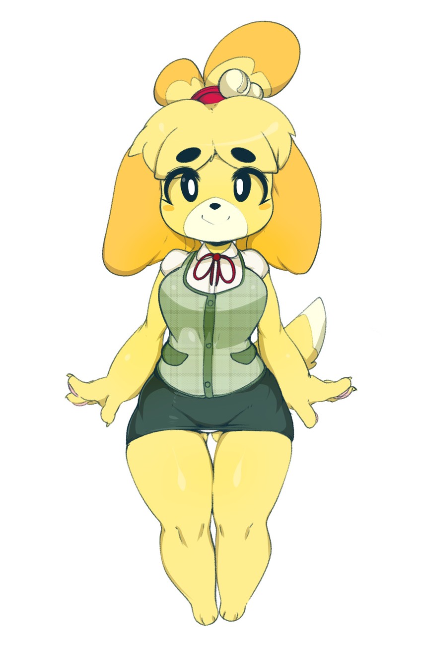 isabelle (animal crossing) drawn by slugbox