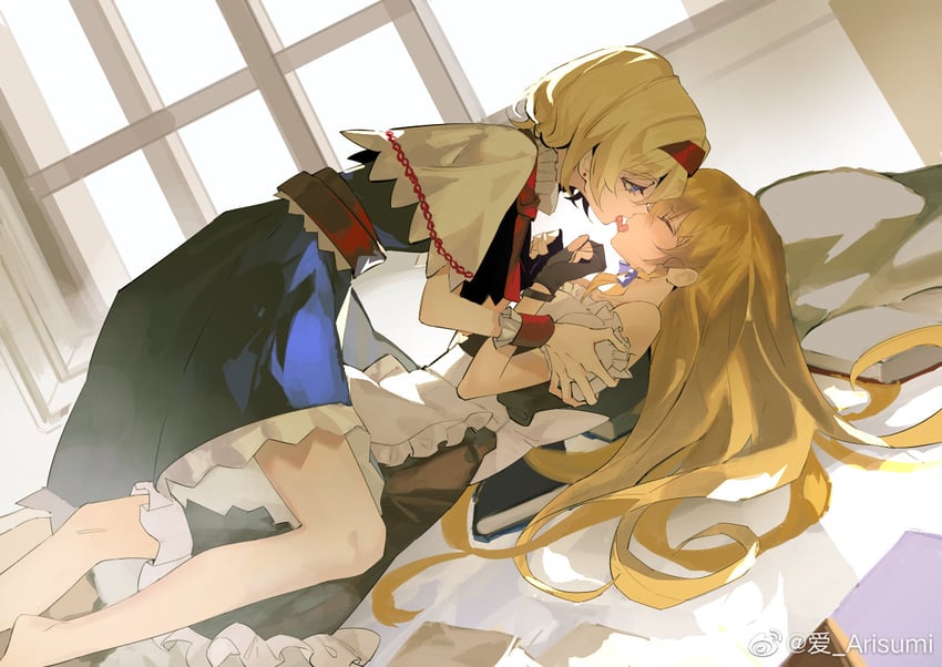 kirisame marisa and alice margatroid (touhou) drawn by kaoru_(alicemakoto)