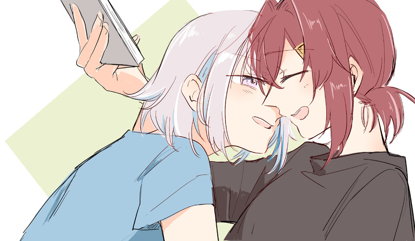 lize helesta and ange katrina (nijisanji) drawn by uuron_(nkktmrrr)