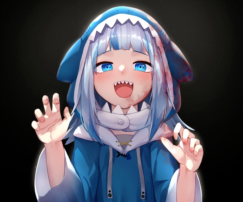 gawr gura (hololive and 1 more) drawn by mr.lime