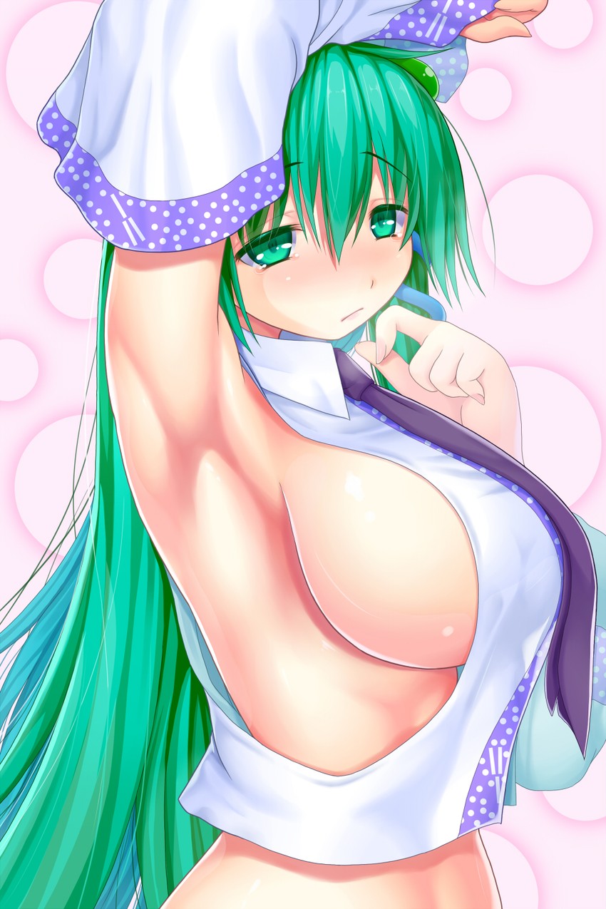 kochiya sanae (touhou) drawn by asamura_hiori