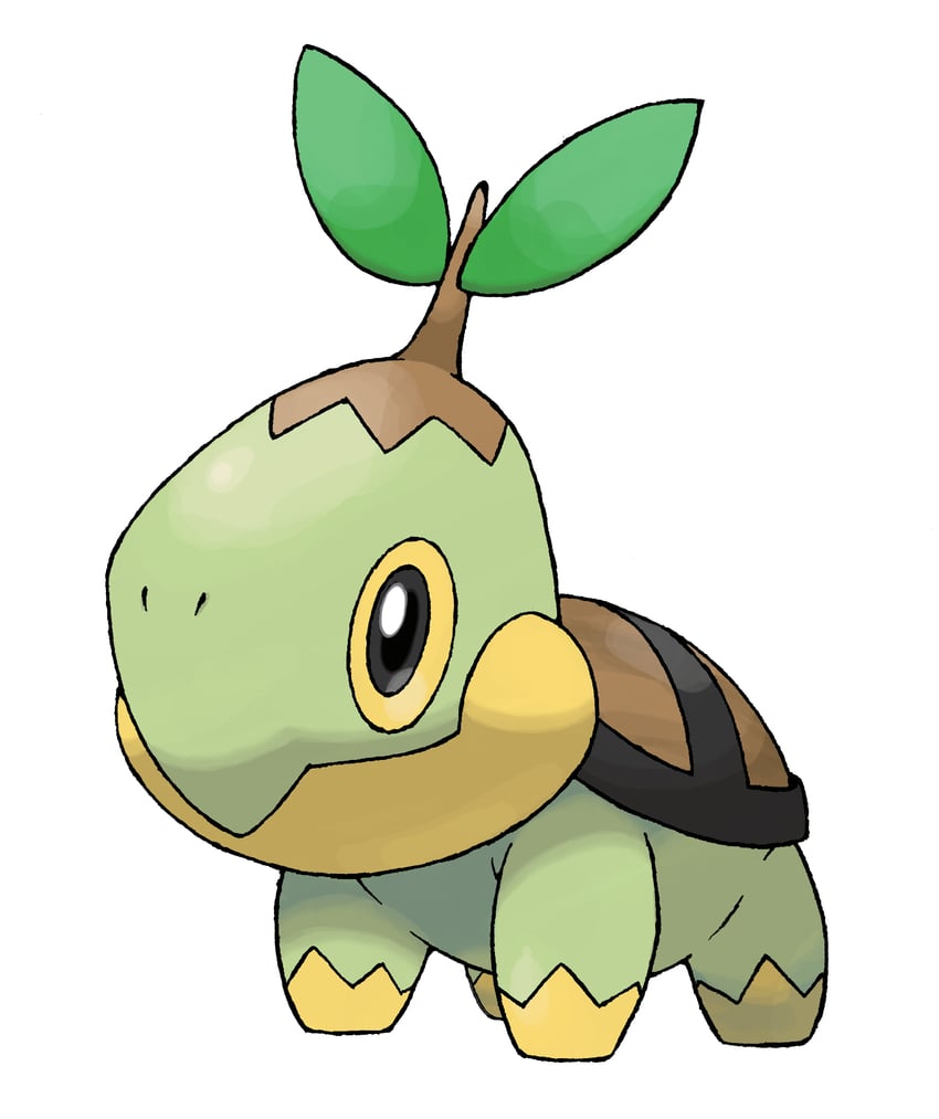 turtwig (pokemon and 1 more) drawn by sugimori_ken
