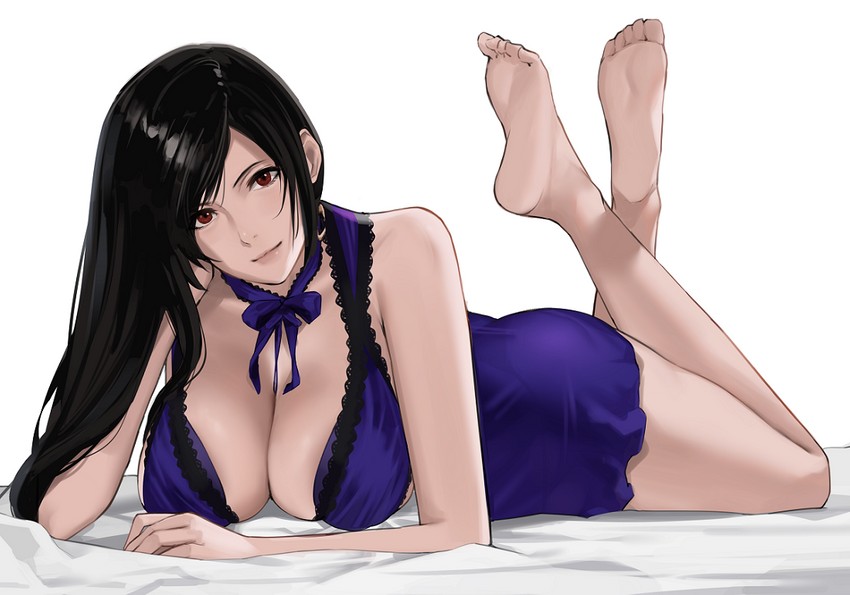 tifa lockhart (final fantasy and 2 more) drawn by j@ck