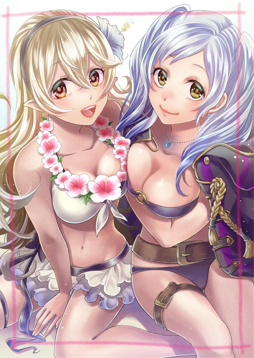 female corrin and female robin (fire emblem and 3 more) drawn by ichino_tomizuki