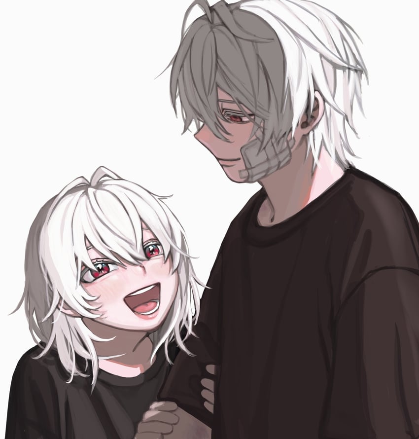 aohitsugi samatoki and aohitsugi nemu (hypnosis mic) drawn by you_emceez