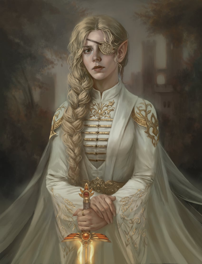 galadriel (tolkien's legendarium and 1 more) drawn by bella_bergolts