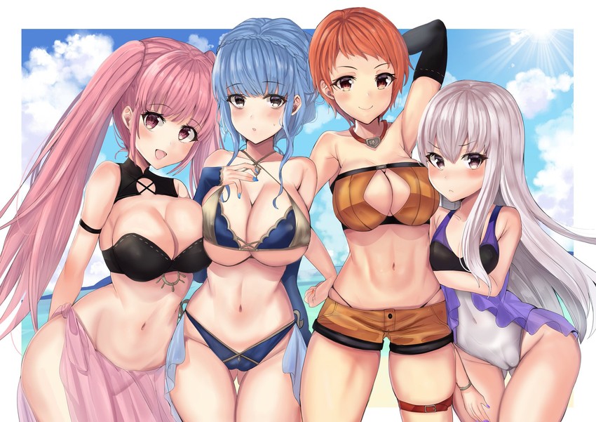 hilda valentine goneril, lysithea von ordelia, marianne von edmund, and leonie pinelli (fire emblem and 1 more) drawn by yui_(msy1302mana)