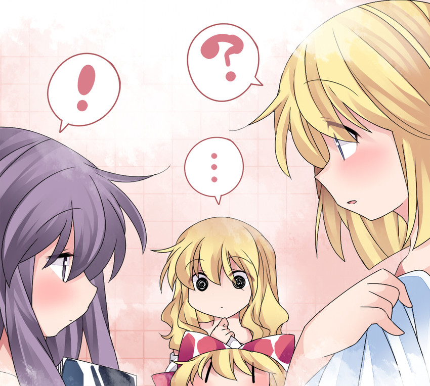 kirisame marisa, alice margatroid, patchouli knowledge, and shanghai doll (touhou) drawn by hammer_(sunset_beach)