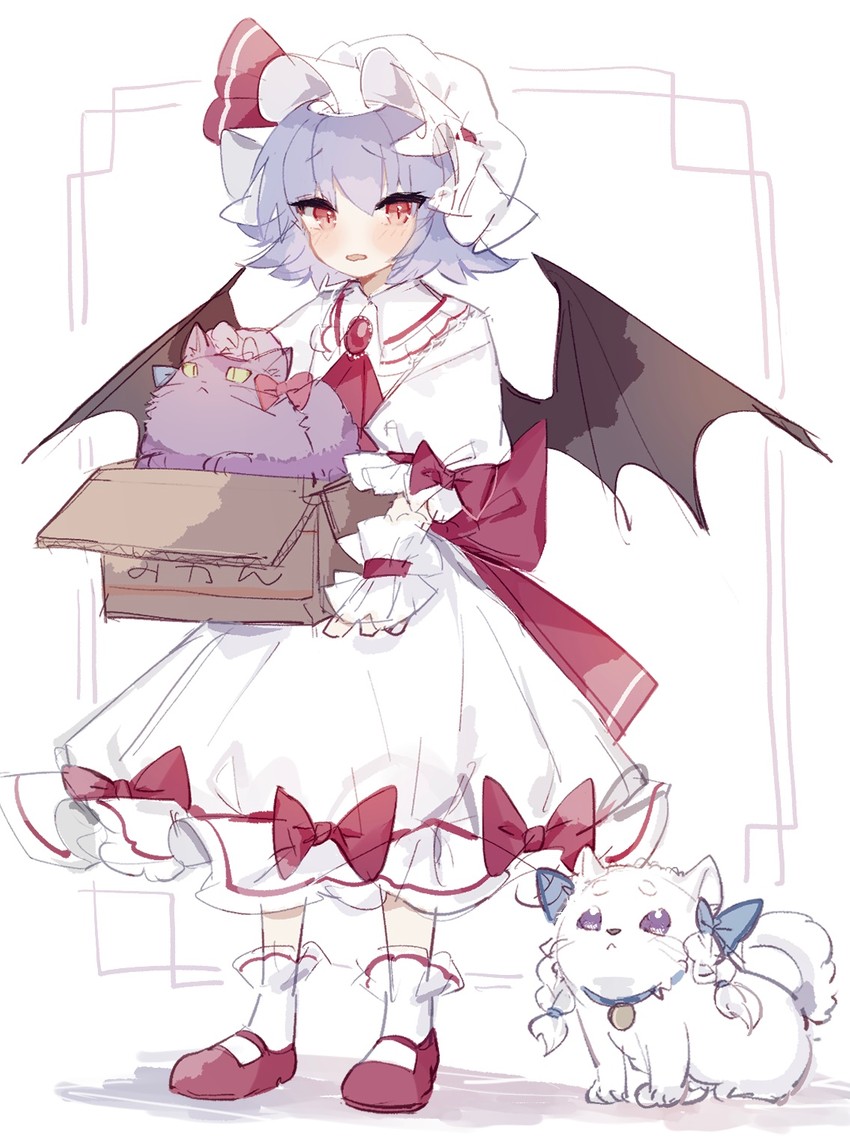 remilia scarlet, izayoi sakuya, patchouli knowledge, inu sakuya, and catchouli (touhou) drawn by sorani_(kaeru0768)