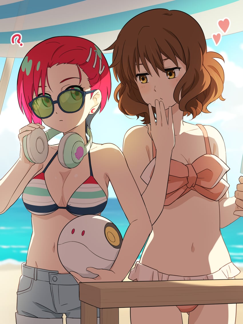 amate yuzuriha, oumae kumiko, haro, and kurosawa tomoyo (gundam and 2 more) drawn by laofuzi_dai_bansho