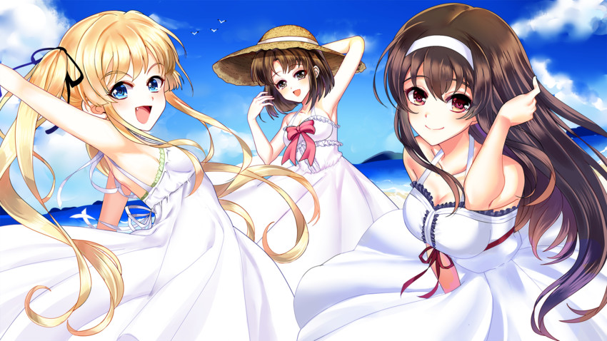 katou megumi, kasumigaoka utaha, and sawamura spencer eriri (saenai heroine no sodatekata) drawn by taka-tsuki