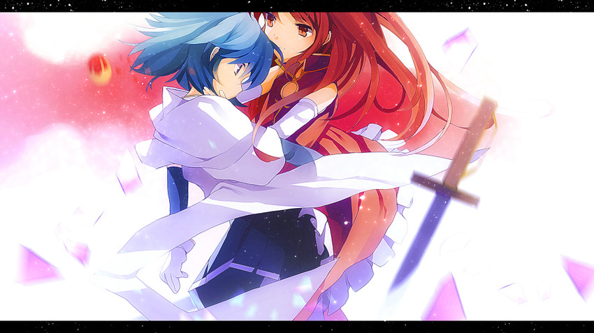 miki sayaka and sakura kyoko (mahou shoujo madoka magica) drawn by hinata_(hinata123)