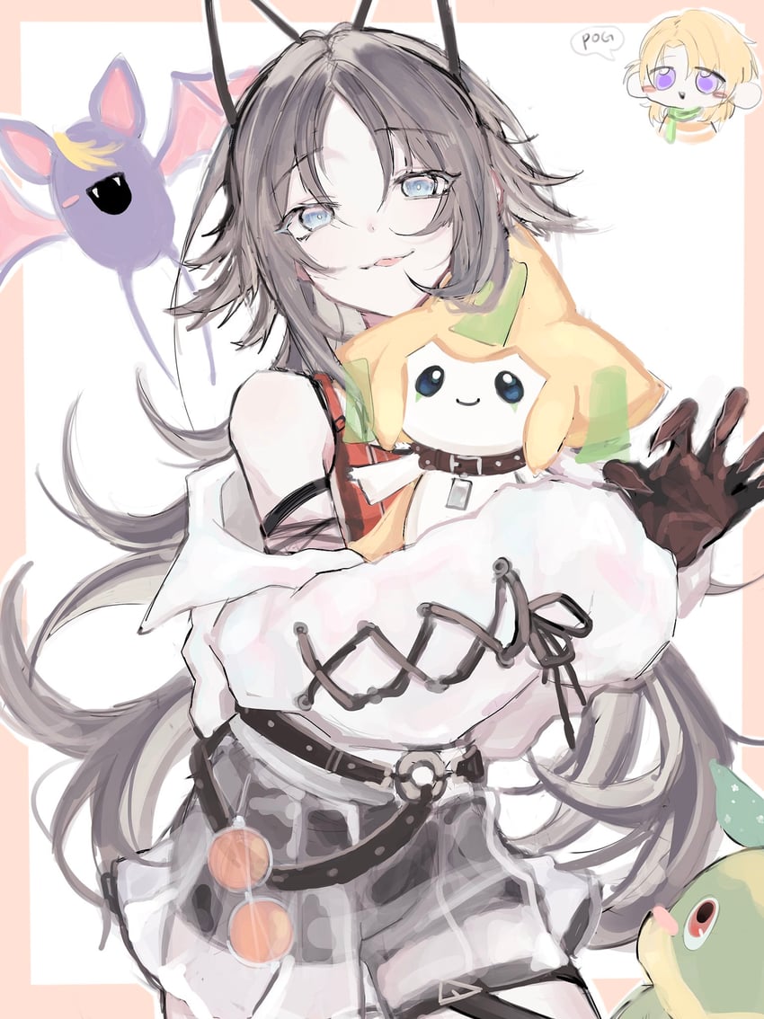 jirachi, turtwig, luca kaneshiro, mysta rias, and zubat (pokemon and 2 more) drawn by toqha3247