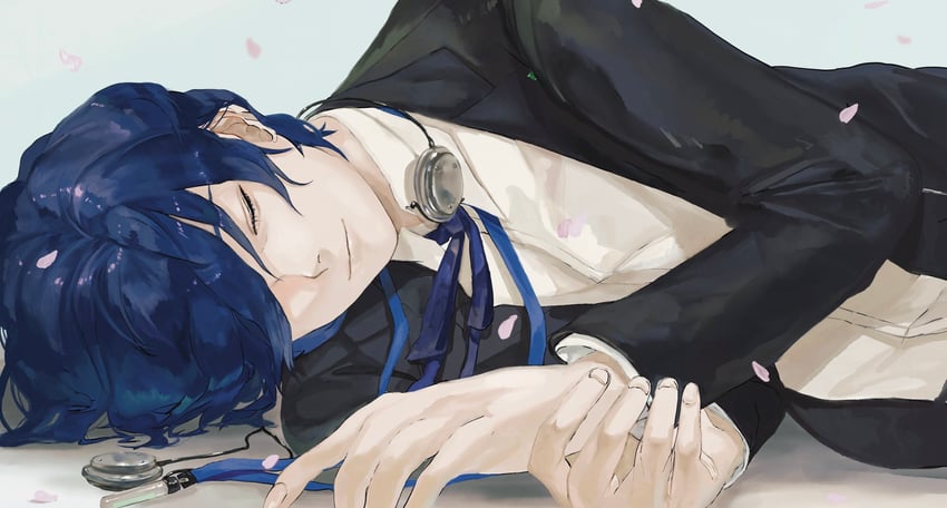 yuuki makoto (persona and 1 more) drawn by kamamesi_is_god