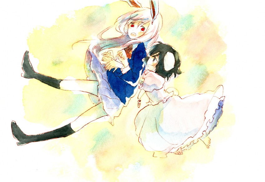 reisen udongein inaba and inaba tewi (touhou) drawn by sugi