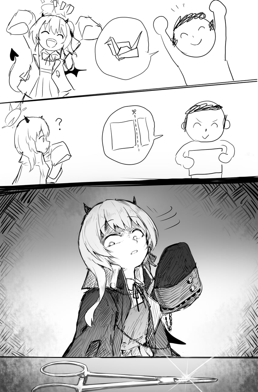 sensei, doodle sensei, and ibuki (blue archive) drawn by remise