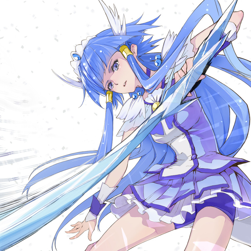 aoki reika and cure beauty (precure and 1 more) drawn by yamaishi_(mukoubuti)