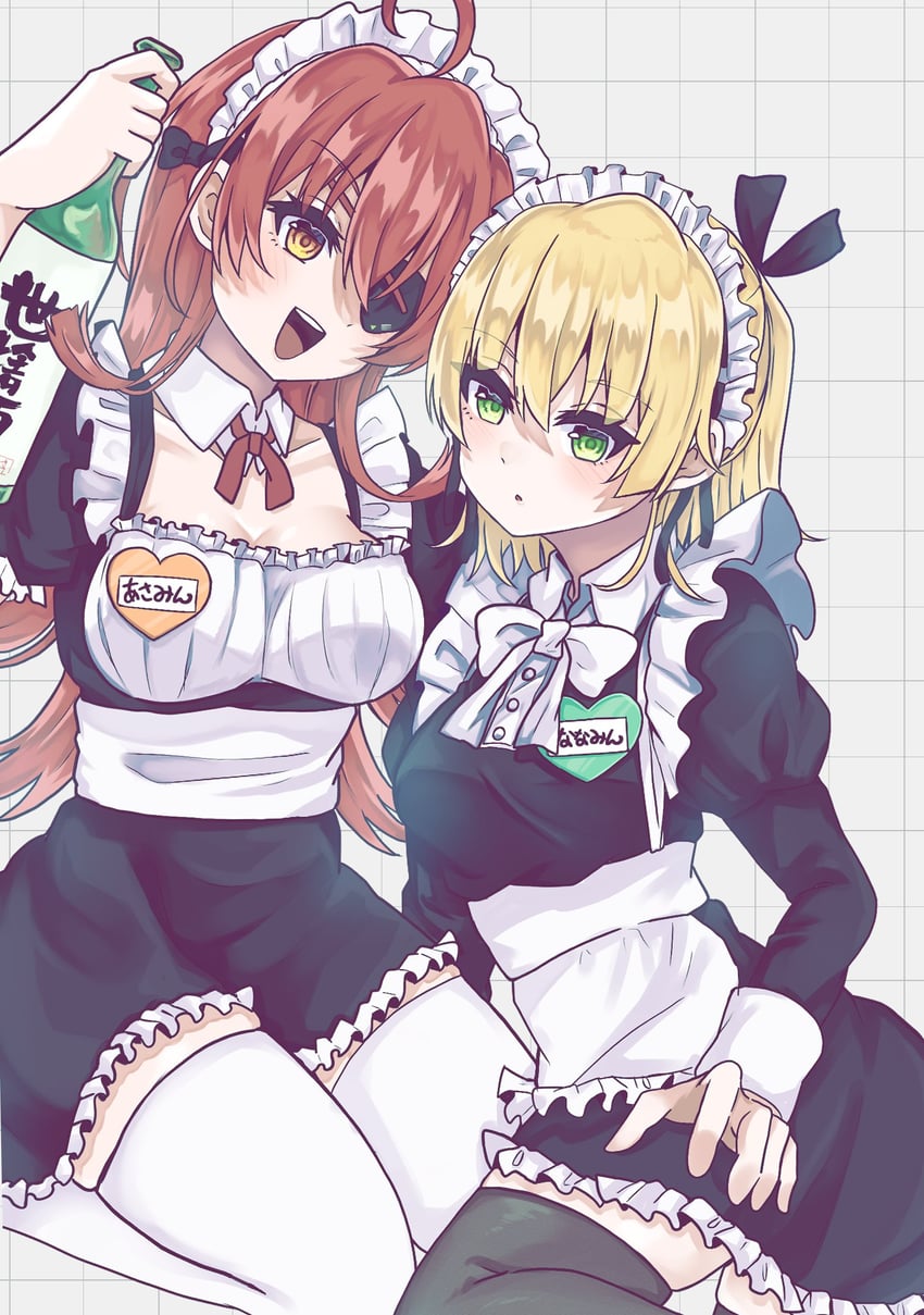 nanase nanami and asami makiko (heaven burns red) drawn by siromochino