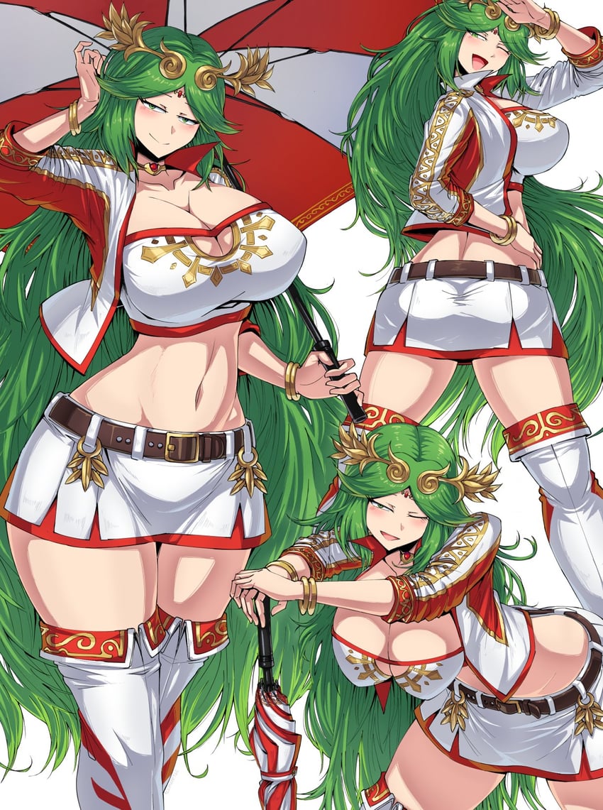 palutena (kid icarus and 1 more) drawn by shimure_(460)