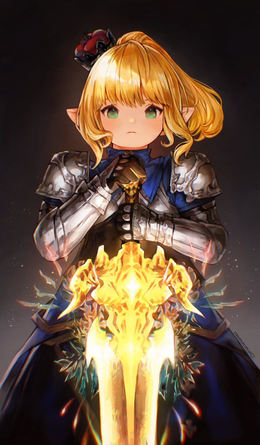 warrior of light (final fantasy and 1 more) drawn by coconutcatcat