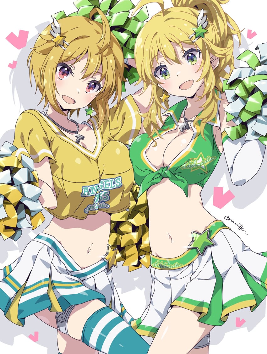 hoshii miki and ibuki tsubasa (idolmaster and 2 more) drawn by oomura_karasu