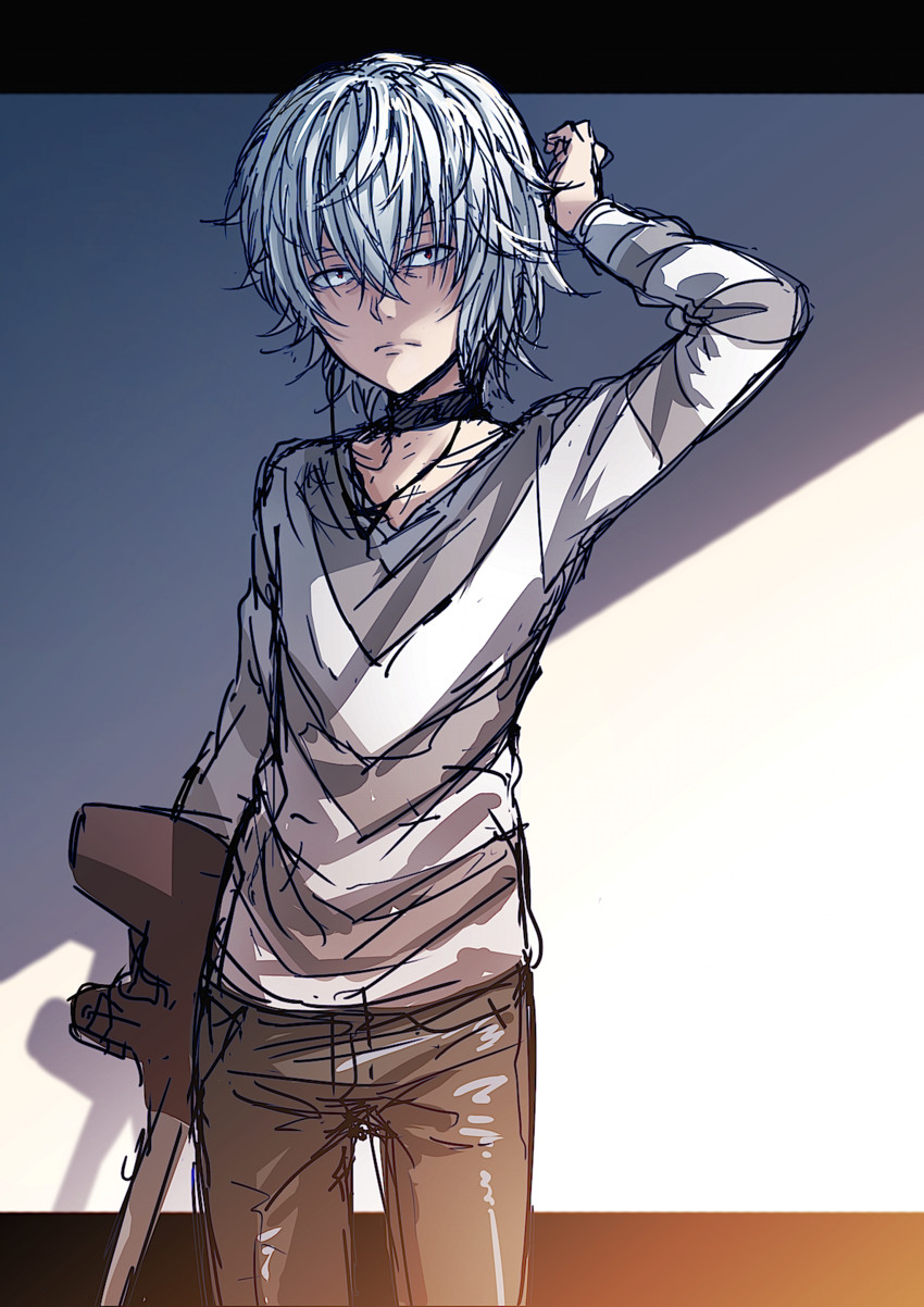 accelerator (toaru majutsu no index and 1 more) drawn by isshi_pyuma