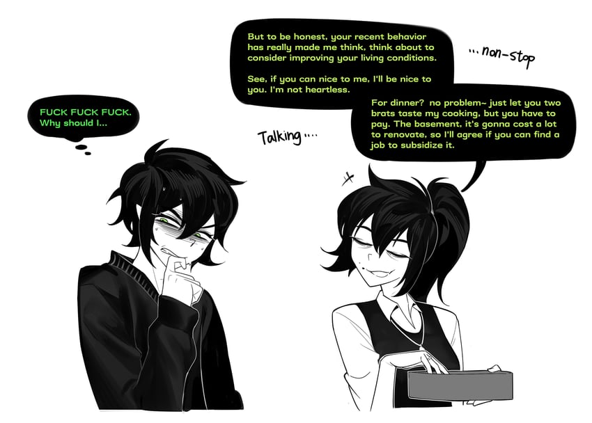 andrew graves and renee graves (the coffin of andy and leyley) drawn by aierlaobo
