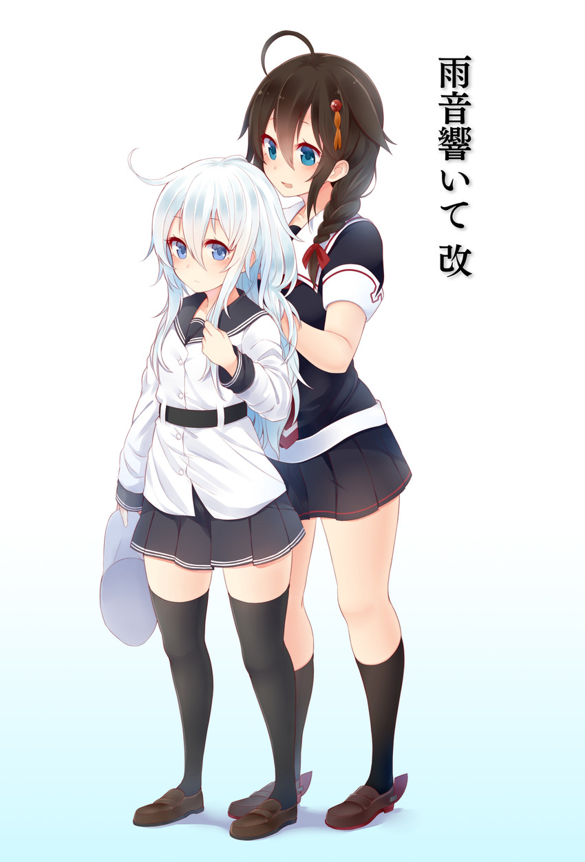 hibiki, shigure, shigure kai ni, and verniy (kantai collection) drawn by suruga_(xsurugax)