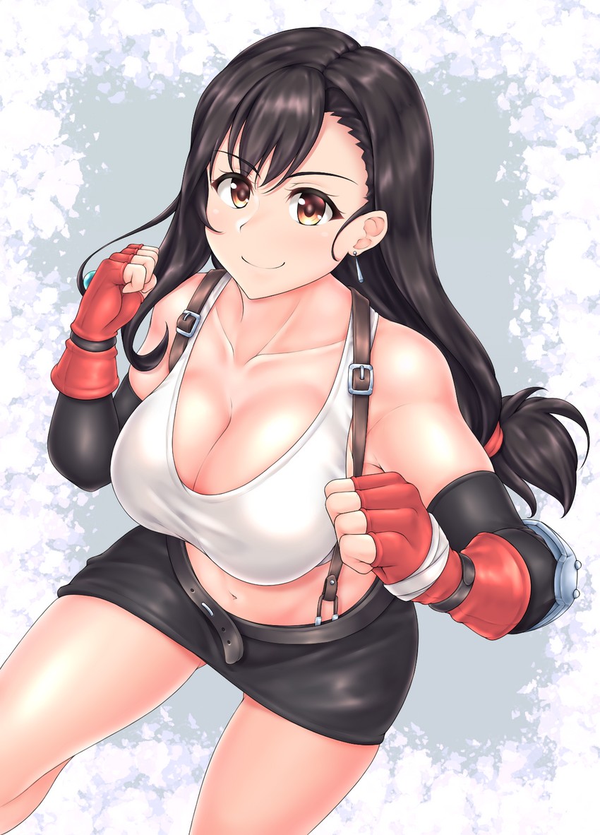 tifa lockhart (final fantasy and 1 more) drawn by hiballista