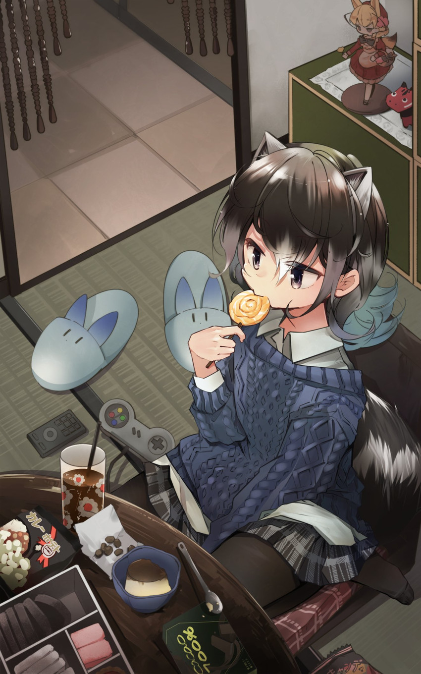 common raccoon and fennec (kemono friends) drawn by nanana_(nanana_iz)