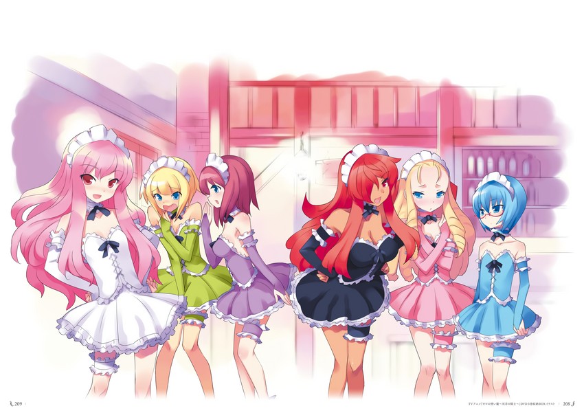 louise francoise le blanc de la valliere, tabitha, henrietta de tristain, kirche augusta frederica von anhalt zerbst, montmorency margarita la fere de montmorency, and 1 more (zero no tsukaima) drawn by usatsuka_eiji