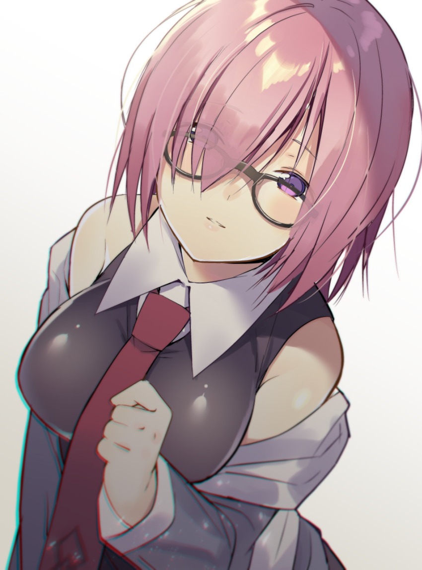 mash kyrielight (fate and 1 more) drawn by natasha_(pommier)