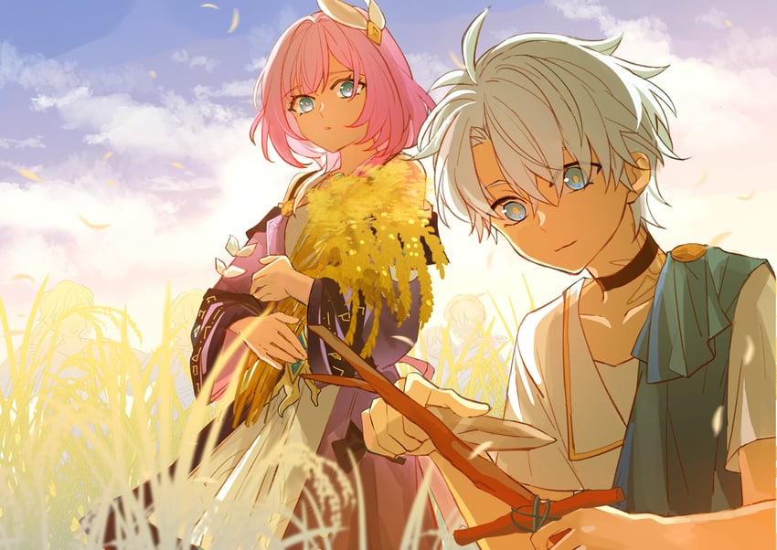 phainon and cyrene (honkai and 1 more) drawn by kk_(kkgame7733)
