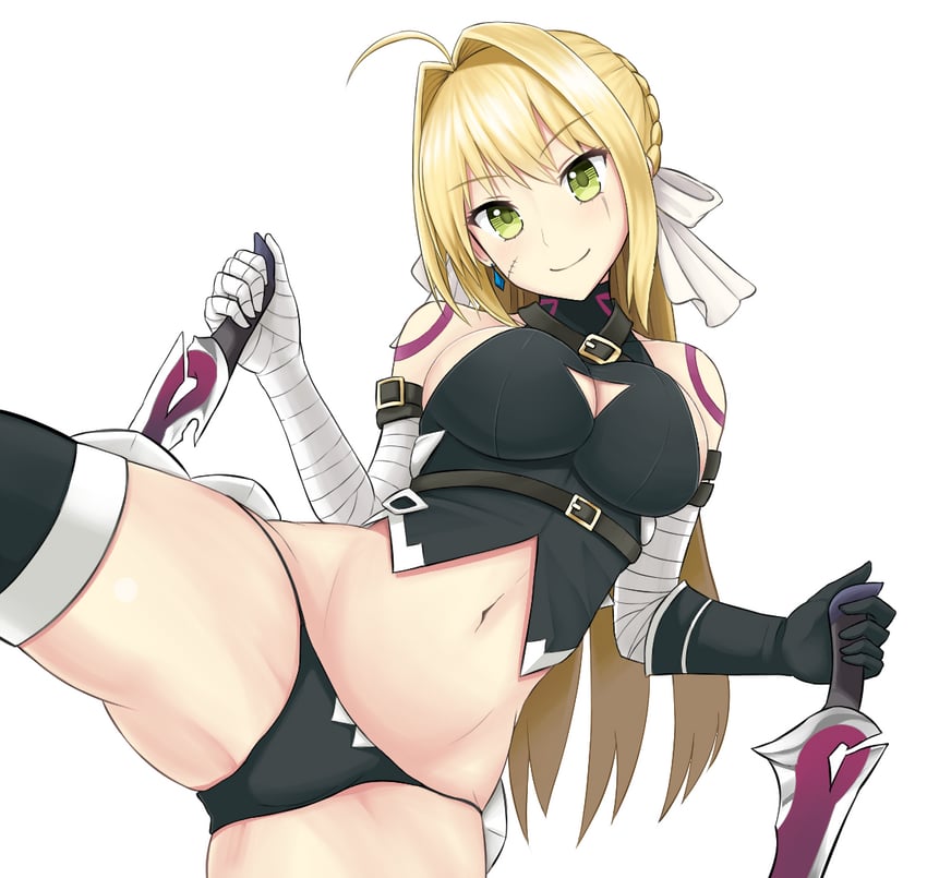 nero claudius, jack the ripper, and tange sakura (fate and 1 more) drawn by patyu3