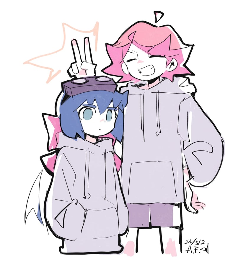 amanda o'neill and constanze amalie von braunschbank-albrechtsberger (little witch academia) drawn by arrcticc_fish
