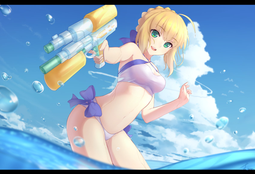 artoria pendragon (fate and 2 more) drawn by lanzi_(415460661)