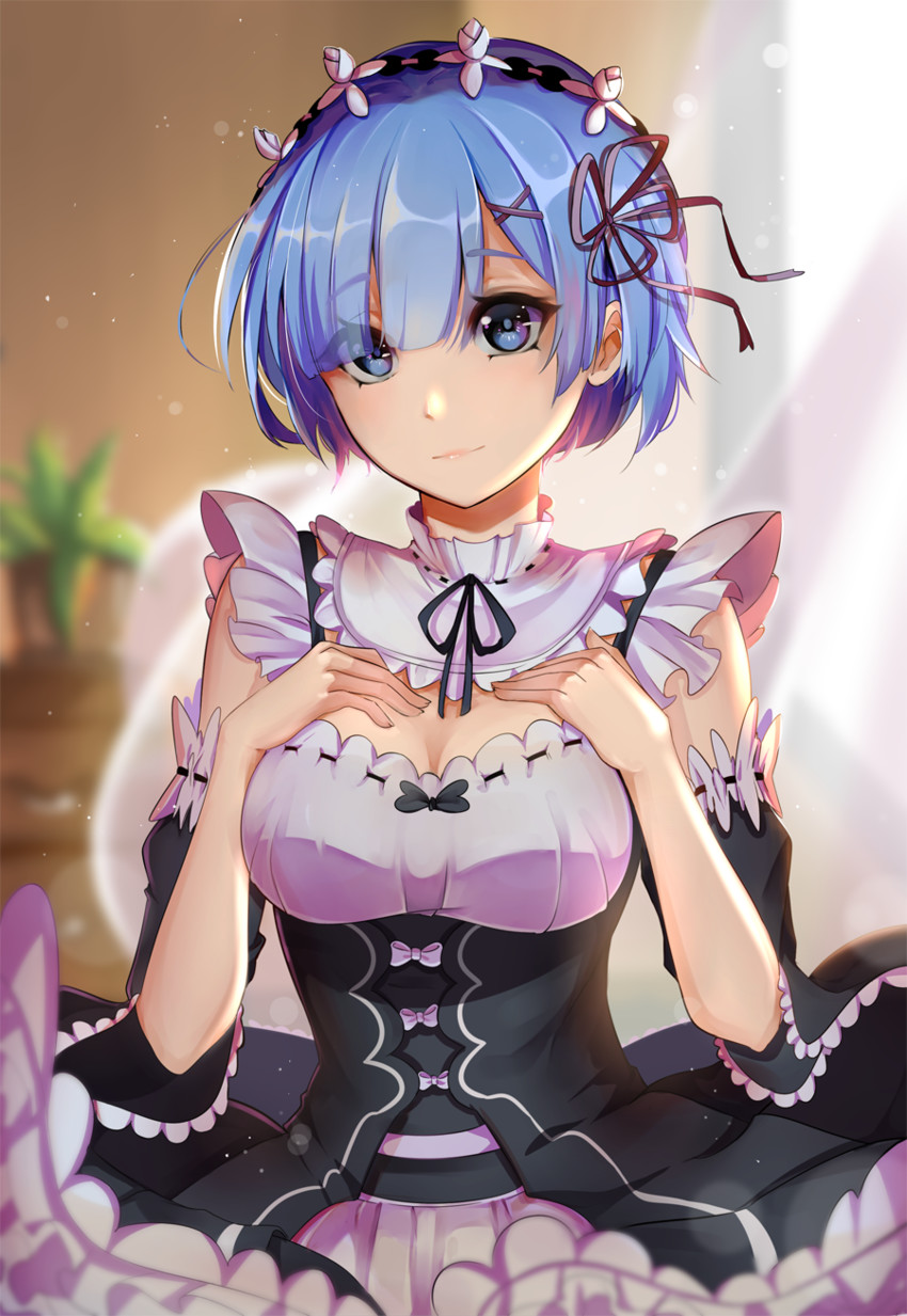 rem (re:zero kara hajimeru isekai seikatsu) drawn by elfboiii