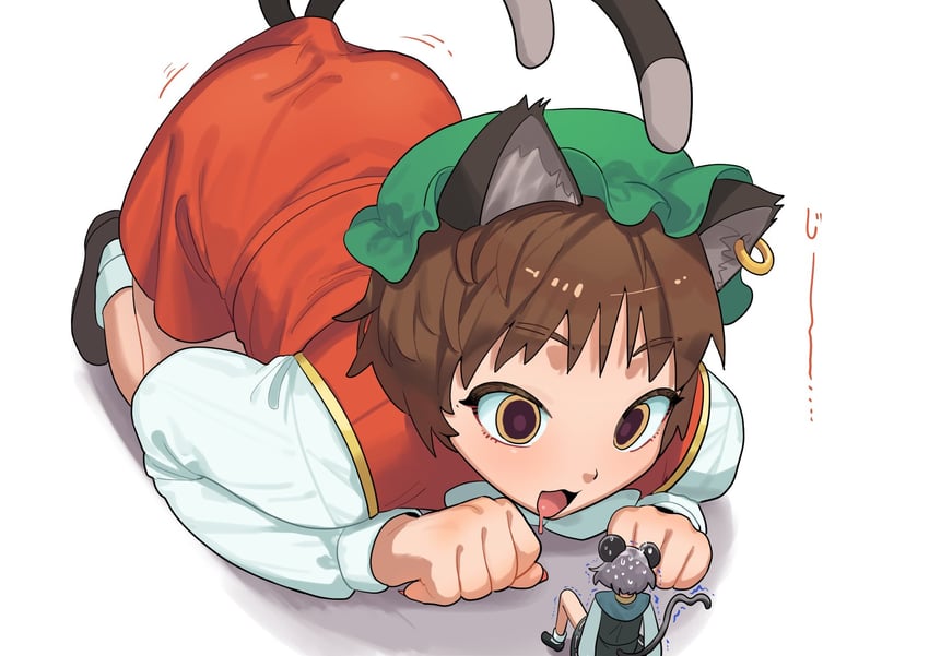 chen and nazrin (touhou) drawn by shakin and sobayu_to_tenpura